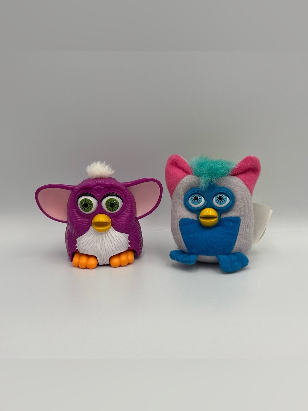 RARE Vintage Furby McDonald’s Toy Lot- Purple & White + White & Blue Toy Lot
